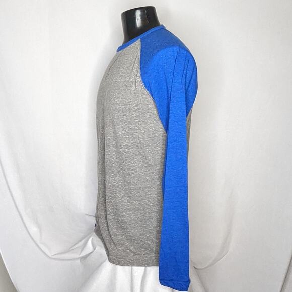 Men's Red Camel Long Sleeve Tee XL | Moisture-Wicking | Heather Gray & Blue - Picture 2 of 4